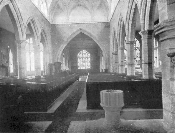 View of the interior of the church taken before the 1893-98 Restoration