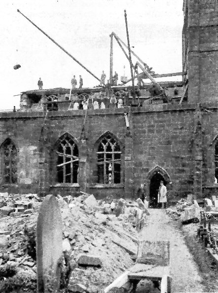 One of several views of the interior of the church taken before the 1893-98 Restoration